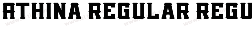 Athina Regular Regul字体转换